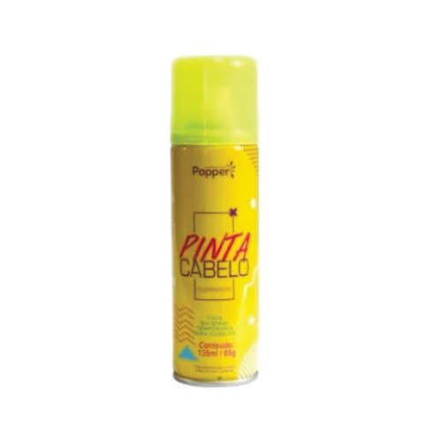 Spray Pinta Cabelo Fluorescente 135 Ml Amarelo Popper