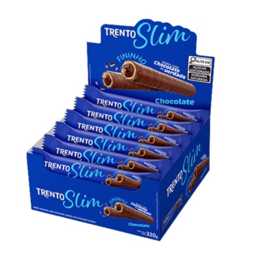 SLIM CUT CHOCOLAT 4箱 Wafer Trento Slim Chocolate 320 Gr (16x 20gr) Peccin