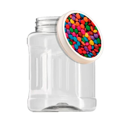 Pote Petit Transparente Quadrado 1 L Bandeirante