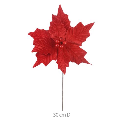 Haste Bico Papagaio Aveludado Vermelho 50cm (79285001) Flor Arte
