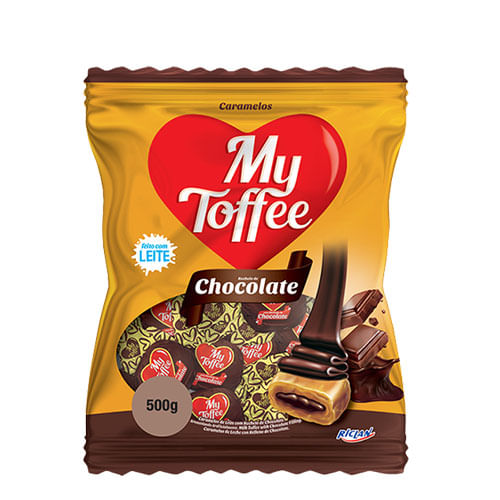 Bala My Toffee Leite C/ Chocolate 500 Gr Riclan