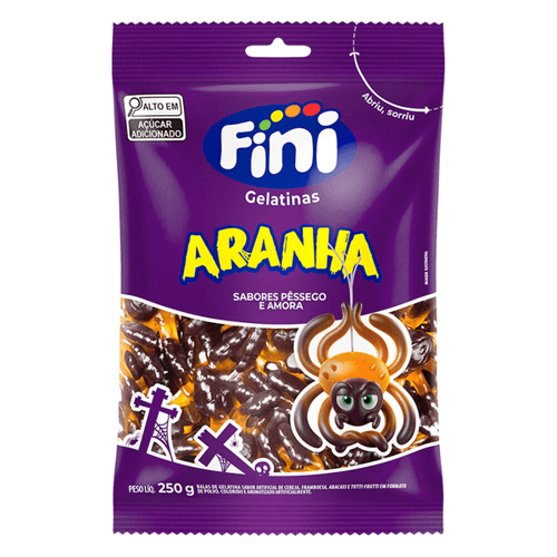 Bala Halloween Aranha 250gr Fini