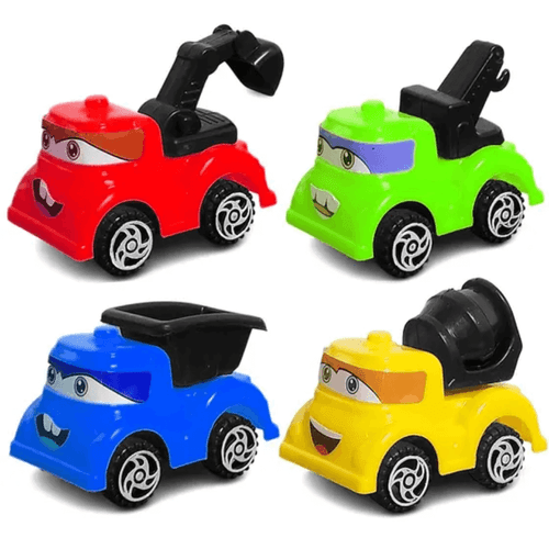 Conjunto De Carros A Fricçao C/ 4 Un (Gk0455) Goal Kids