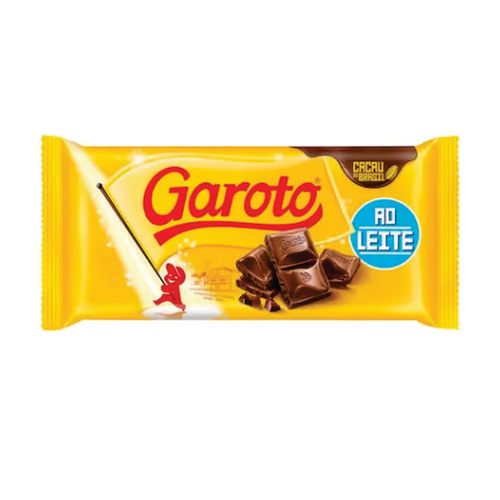 Barra De Chocolate Ao Leite 80 Gr Garoto